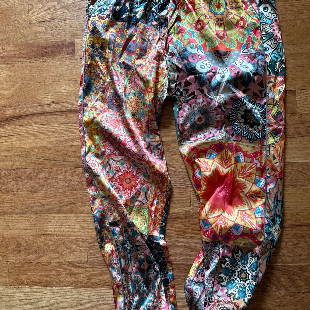 Johnny Was kaleidoscope silk Elsie jogger